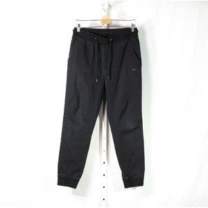 4F Jogger Sweatpants Men's Medium Cotton Tapered Elastic Waist Drawstring Grunge